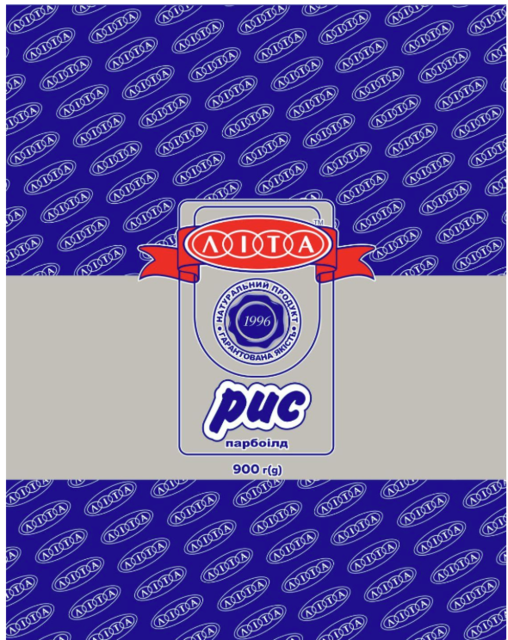 Рис пропарений шліфований довгозернистий парбоілд ЛІТА, 900 г